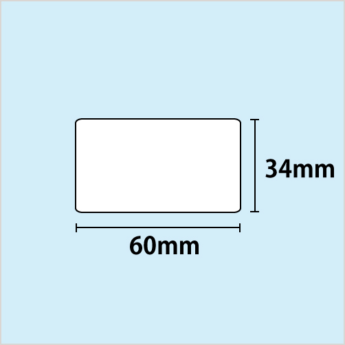 KP-60、50用モニターラベル　幅60mm×長さ34mm　〔5巻〕