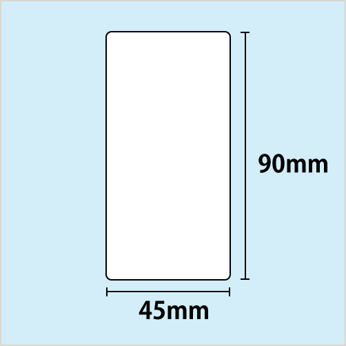 B-EV4用白無地コート紙 （一般強粘）幅45mm×長さ90mm　〔20巻〕 *