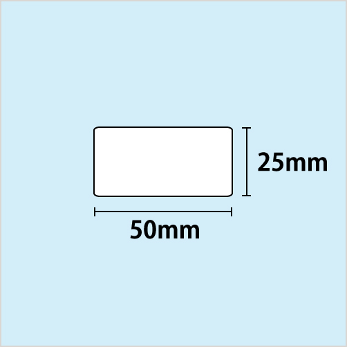 B-EV4用白無地コート紙　幅50mm×長さ25mm　〔10,000枚〕 *